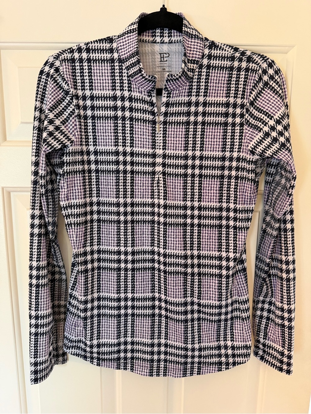 Soft Plaid Quarter-Zip - Golf Top